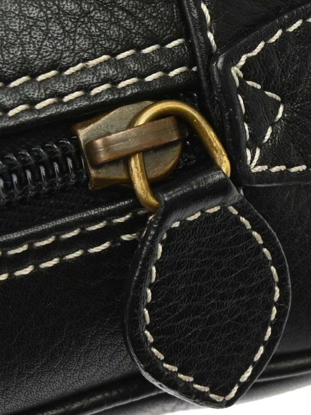 Christian Dior Black Leather Double Saddle Handbag MA-0064 197437 - Picture 11 of 14